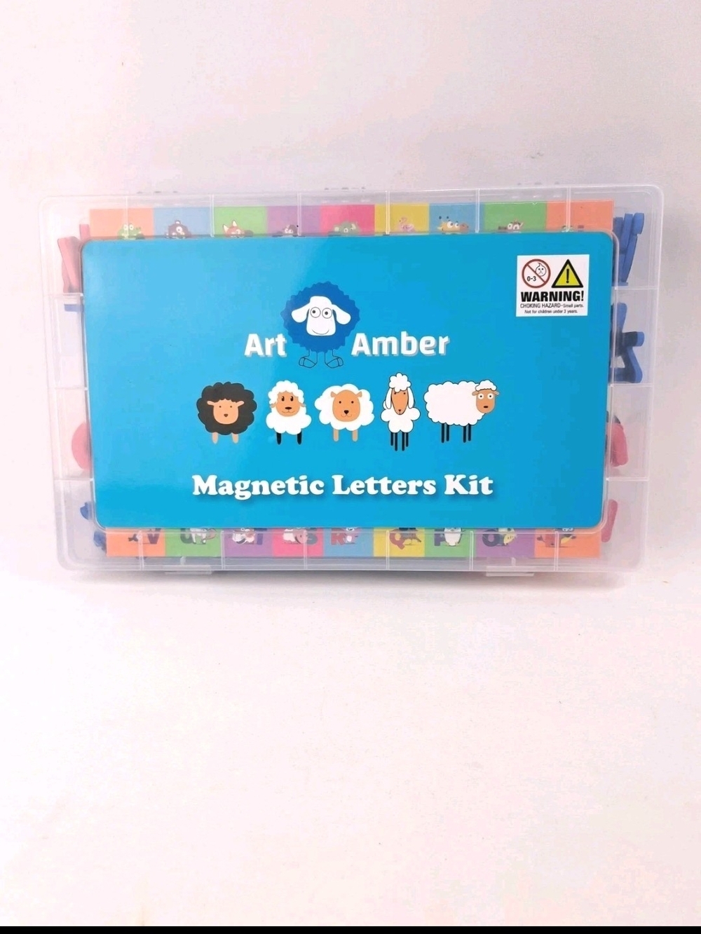 Magnetic Letters Kit - Blue 234 Letters And 2 Question Marks